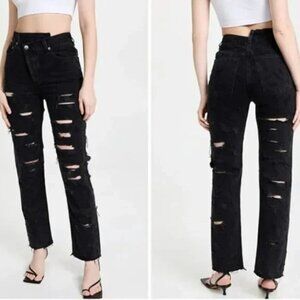 Agolde Criss Cross Straight Jeans Feverish